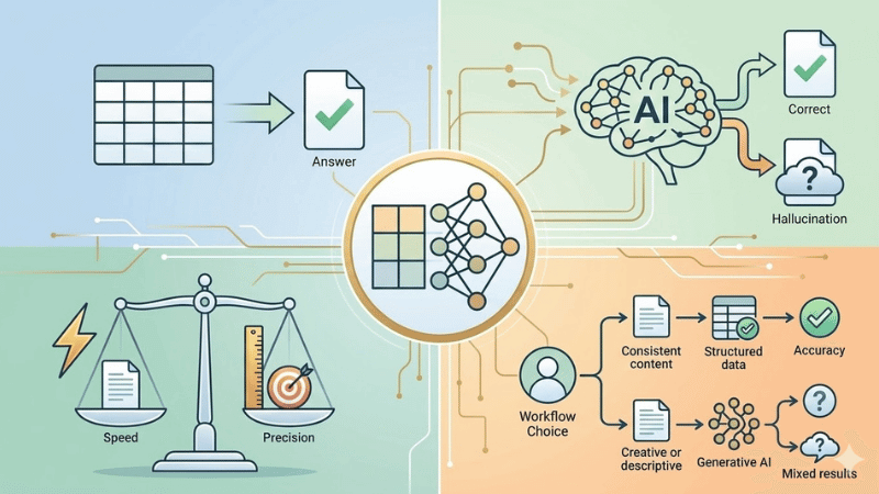 Structured Content in the Age of LLMs: When and Where It Fits
